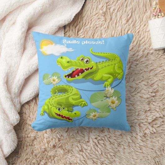Smile Crocodile! Kussen (Deken)