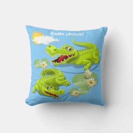 Smile Crocodile! Kussen