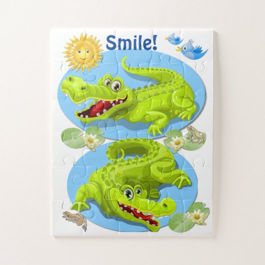 Smile Crocodile! Legpuzzel (Verticaal)