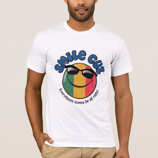 "Smile cuz Alles komt goed!" T-shirt (Voorkant)
