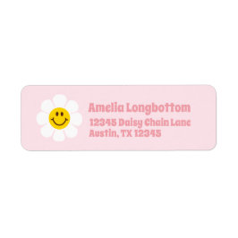 Smile Daisy Return-adres Etiket