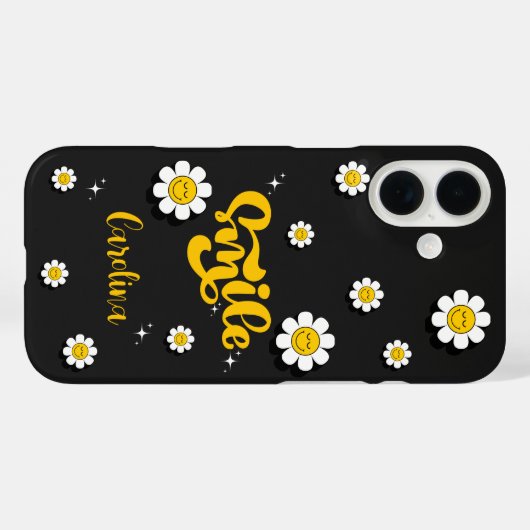 Smile Daisy tuin  Case-Mate iPhone Case (Achterkant (horizontaal))