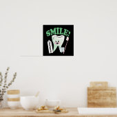 Smile Dentist Kantoor Art Poster (Keuken)