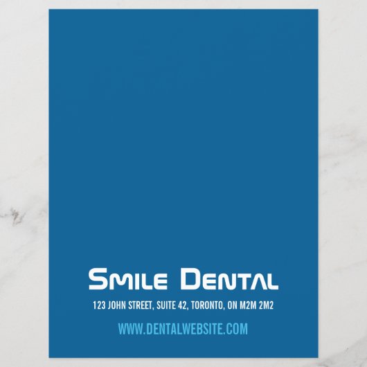 Smile Dentist Services met Special Offer Flyer (Achterkant)
