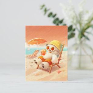 Smile Dog - Beach Mode On Aankondigingskaart
