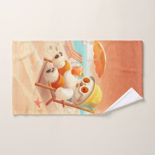 Smile Dog - Beach Mode On Bad Handdoek (Handdoek)