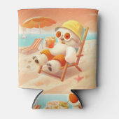 Smile Dog - Beach Mode On Blikjeskoeler (Voorkant)