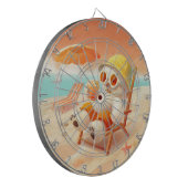 Smile Dog - Beach Mode On Dartbord (Voorkant Links)