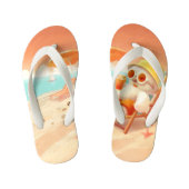 Smile Dog - Beach Mode On Kinder Teenslippers (Voetbed)