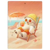 Smile Dog - Beach Mode On Klembord (Achterkant)