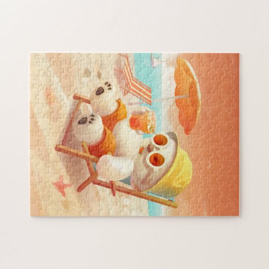 Smile Dog - Beach Mode On Legpuzzel (Horizontaal)