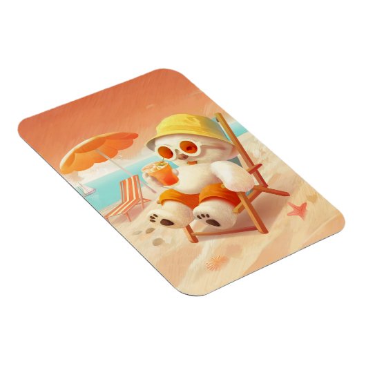 Smile Dog - Beach Mode On Magneet (Rechterzijde)