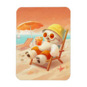 Smile Dog - Beach Mode On Magneet (Verticaal)