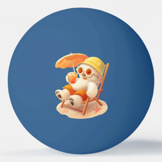 Smile Dog - Beach Mode On Pingpongbal (Voorkant)