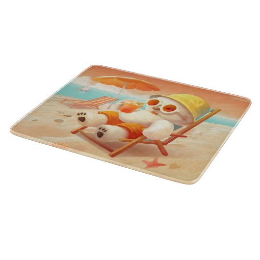 Smile Dog - Beach Mode On Snijplank (Hoek)