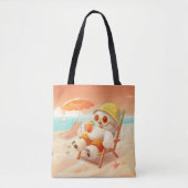 Smile Dog - Beach Mode On Tote Bag (Voorkant)