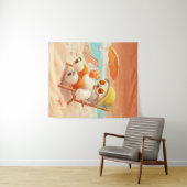 Smile Dog - Beach Mode On Wandkleed (In Situ (horizontaal))