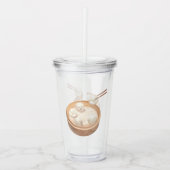 Smile Dog beroemd gemaakt door Xiao Long Bao Delig Acryl Drinkbeker (Voorkant)