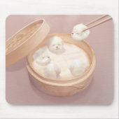 Smile Dog beroemd gemaakt door Xiao Long Bao Delig Muismat (Voorkant)