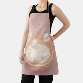 Smile Dog beroemd gemaakt door Xiao Long Bao Delig Schort