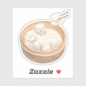 Smile Dog beroemd gemaakt door Xiao Long Bao Delig Sticker (Vel)