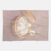 Smile Dog beroemd gemaakt door Xiao Long Bao Delig Theedoek (Horizontaal)