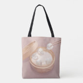 Smile Dog beroemd gemaakt door Xiao Long Bao Delig Tote Bag (Achterkant)