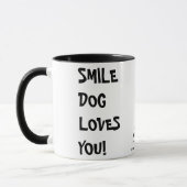 Smile DOG houdt van je Mok (Links)