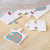 Smile Dog luistert naar muziek met hoofdtelefoon Legpuzzel (Zijkant)