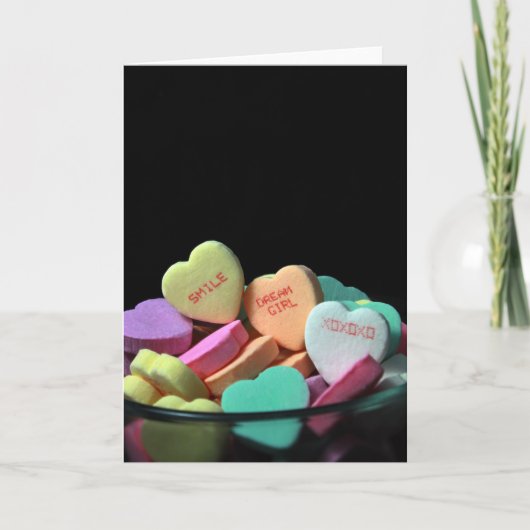 Smile Dream Girl XO Feestdagen Kaart (Voorkant)
