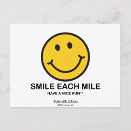 Smile Elke Mile / "Mooie run" Runner-Gram Briefkaart