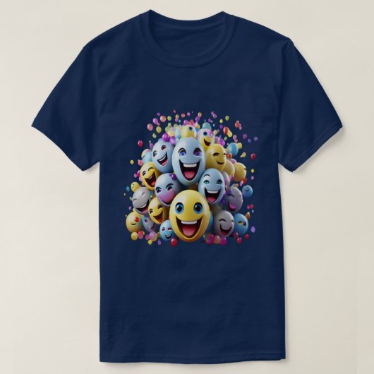Smile Emojes T-shirt (Design voorkant)