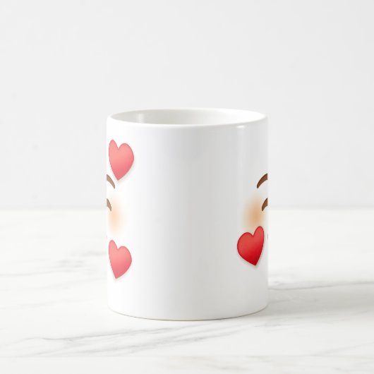 Smile Emoji met hart Koffiemok (Center)