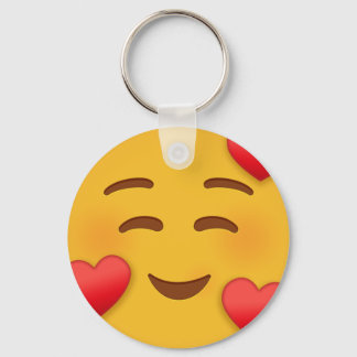 Smile Emoji met hart Sleutelhanger