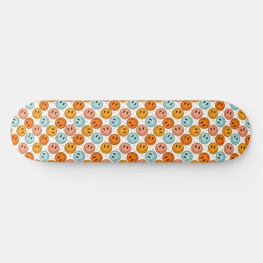 Smile Emoji Pattern Persoonlijk Skateboard (Horizontaal)