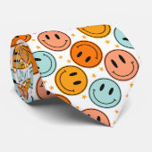 Smile Emoji Pattern Stropdas (Opgerold)