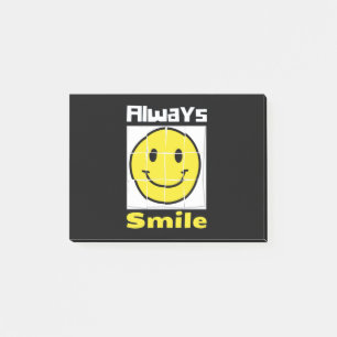 Smile emoji post-it® notes