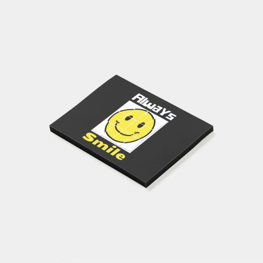 Smile emoji post-it® notes (Schuin)