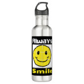 Smile Emoji roestvrijstalen waterfles (Voorkant)