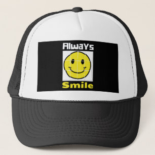 Smile emoji trucker pet