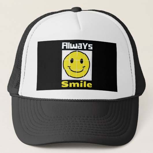 Smile emoji trucker pet (Voorkant)