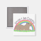 Smile en be Cappy leuke capybara Magneet (Voorkant / Achterkant)