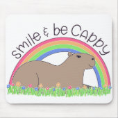 Smile en be Cappy leuke capybara Muismat (Voorkant)