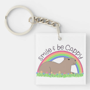 Smile en be Cappy leuke capybara Sleutelhanger