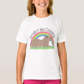 Smile en be Cappy leuke capybara T-shirt (Voorkant)