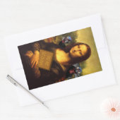 Smile en Eat Torfukey Rechthoekige Sticker (Envelop)