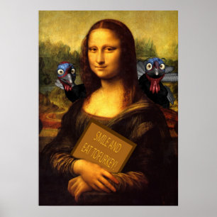 Smile en eet Tofurkey Poster