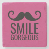 SMILE EN Mustache ALLE Onderzetters VAN DE KLEUREN (Voorkant)