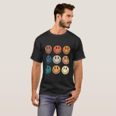 Smile Face 70's Happy Smiling Face T-shirt (Voorkant volledig)