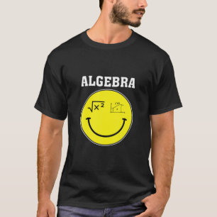 Smile Face Algebra Wiskunde Leraar wiskunde Studen T-shirt
